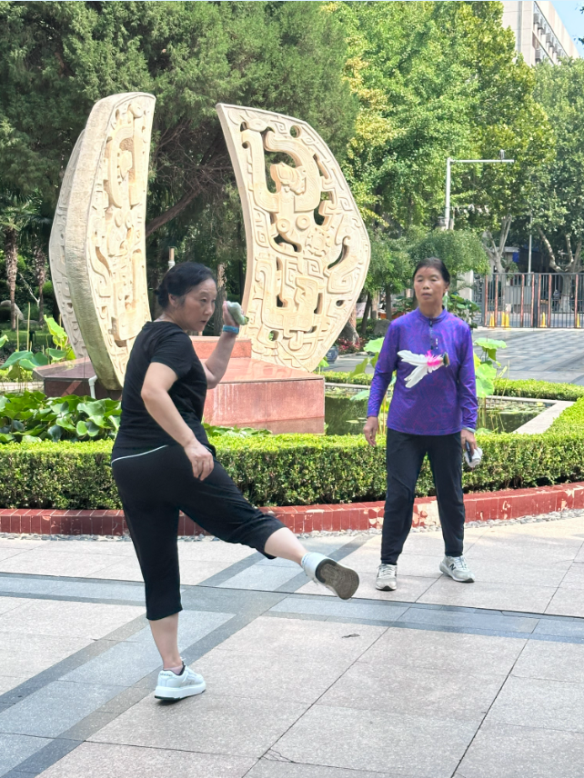 提升关节柔, 紫荆山公园
